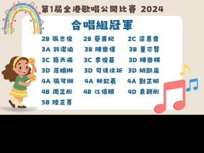 第一屆全港歌唱公開比賽2024